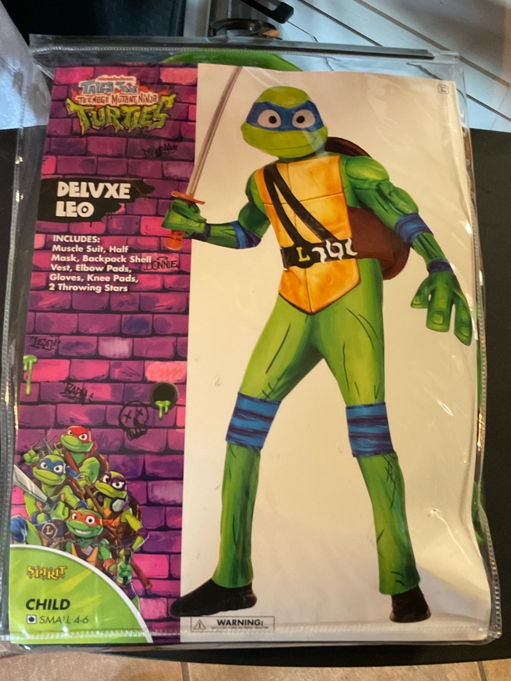 Spirit Teenage Mutant Ninja Turtles Deluxe Leo Costume - Green/Yellow/Blue